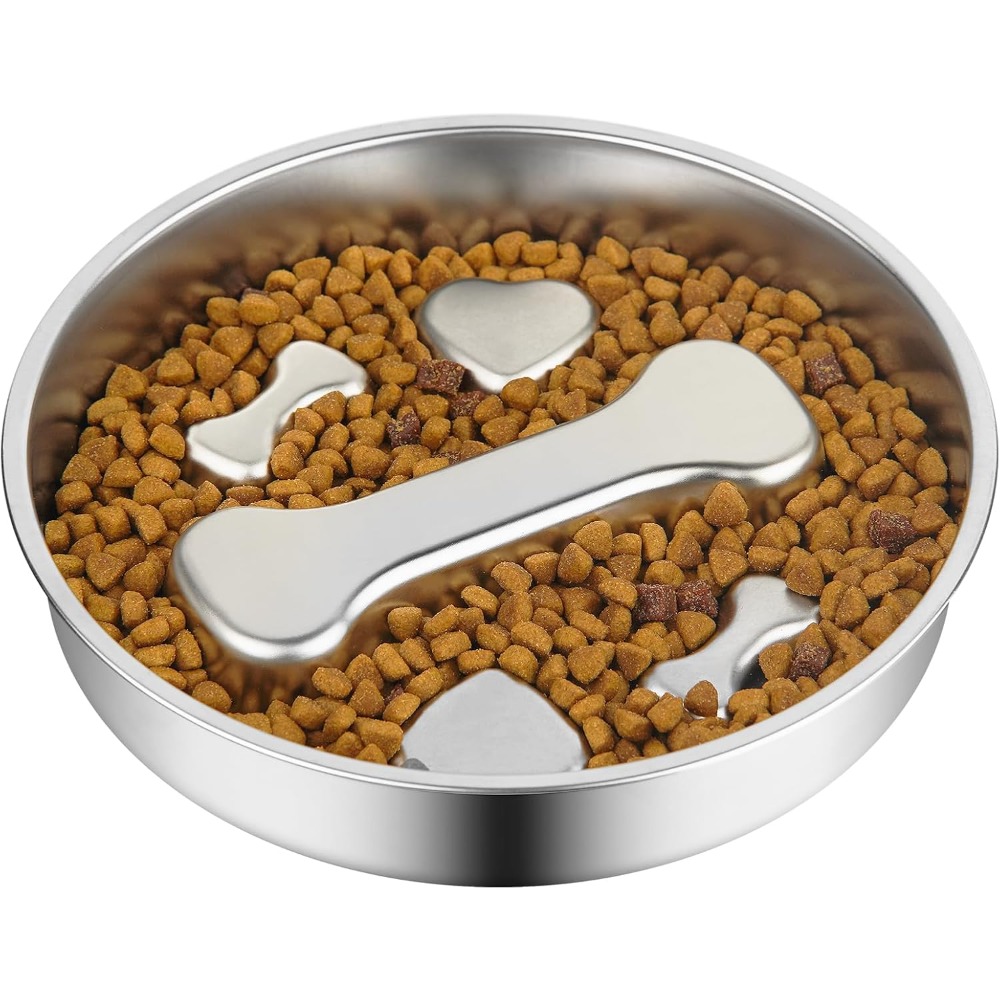 Royal Canin Food Medium - 슬로우 피더 강아지/고양이용 스테인리스 스틸 미끄럼